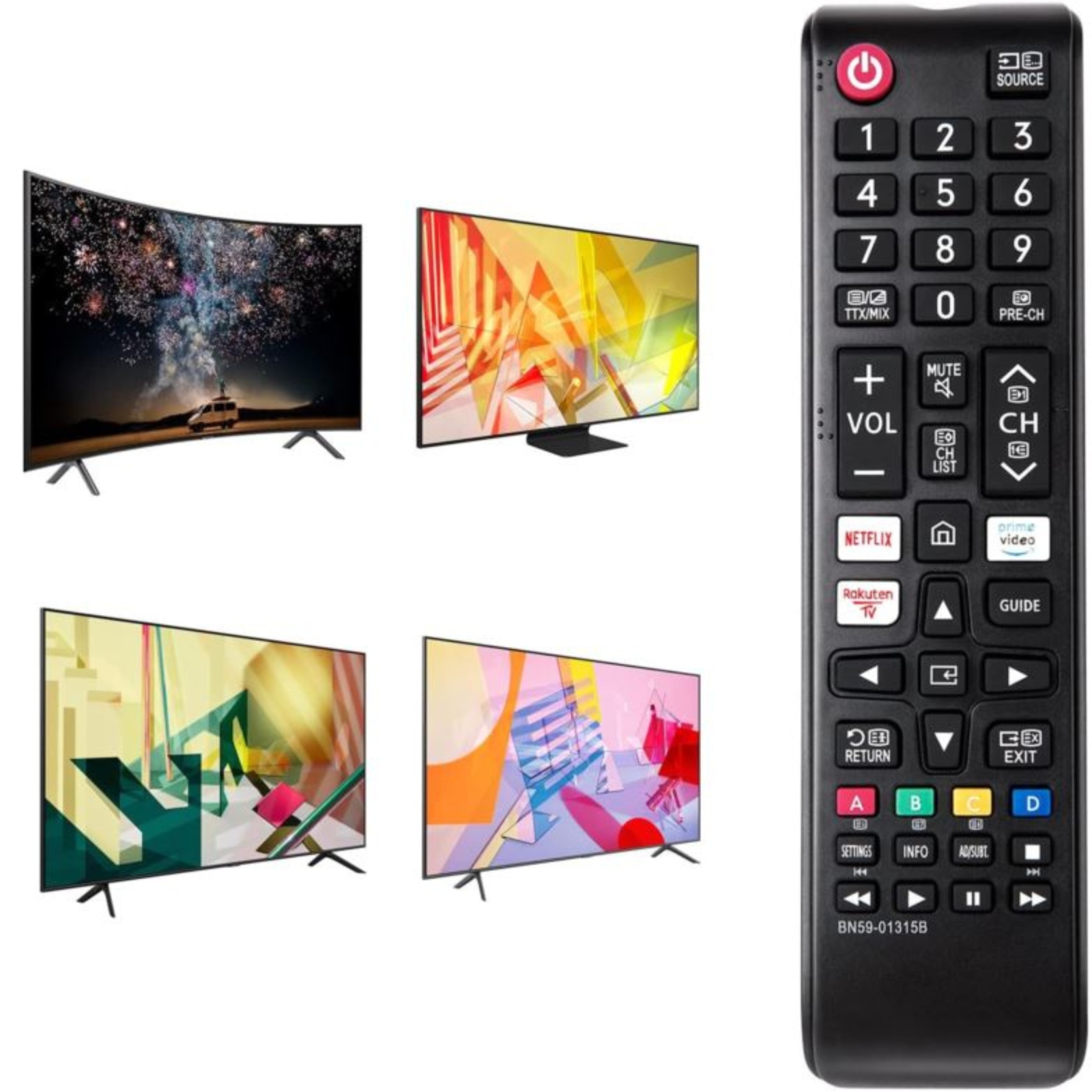 PILOT DO TV TELEWIZORA SAMSUNG UNIWERSALNY SMART TV ZAMIENNIK NETFLIX Marka Samsung