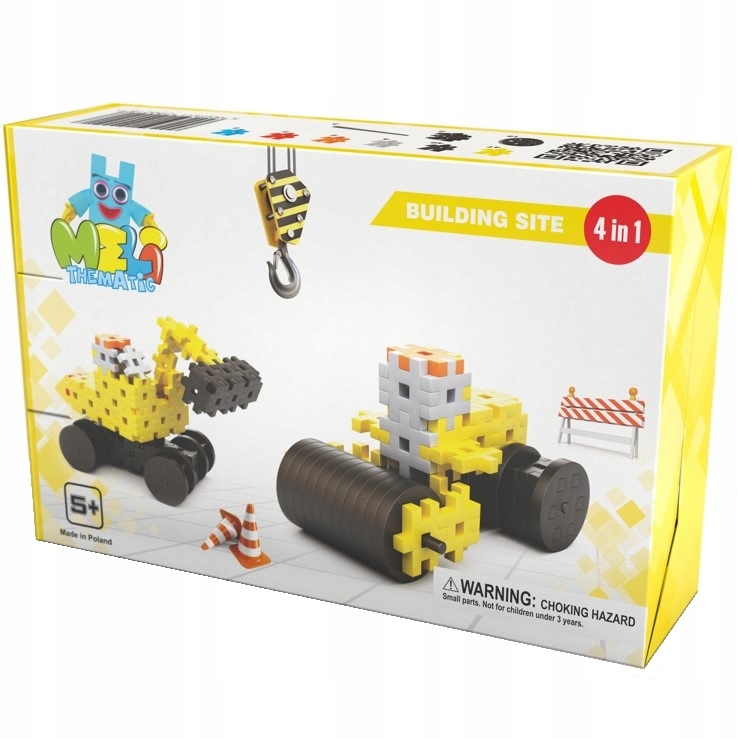 

Klocki Wafle Konstrukcyjne Meli Basic Budowa 4w1