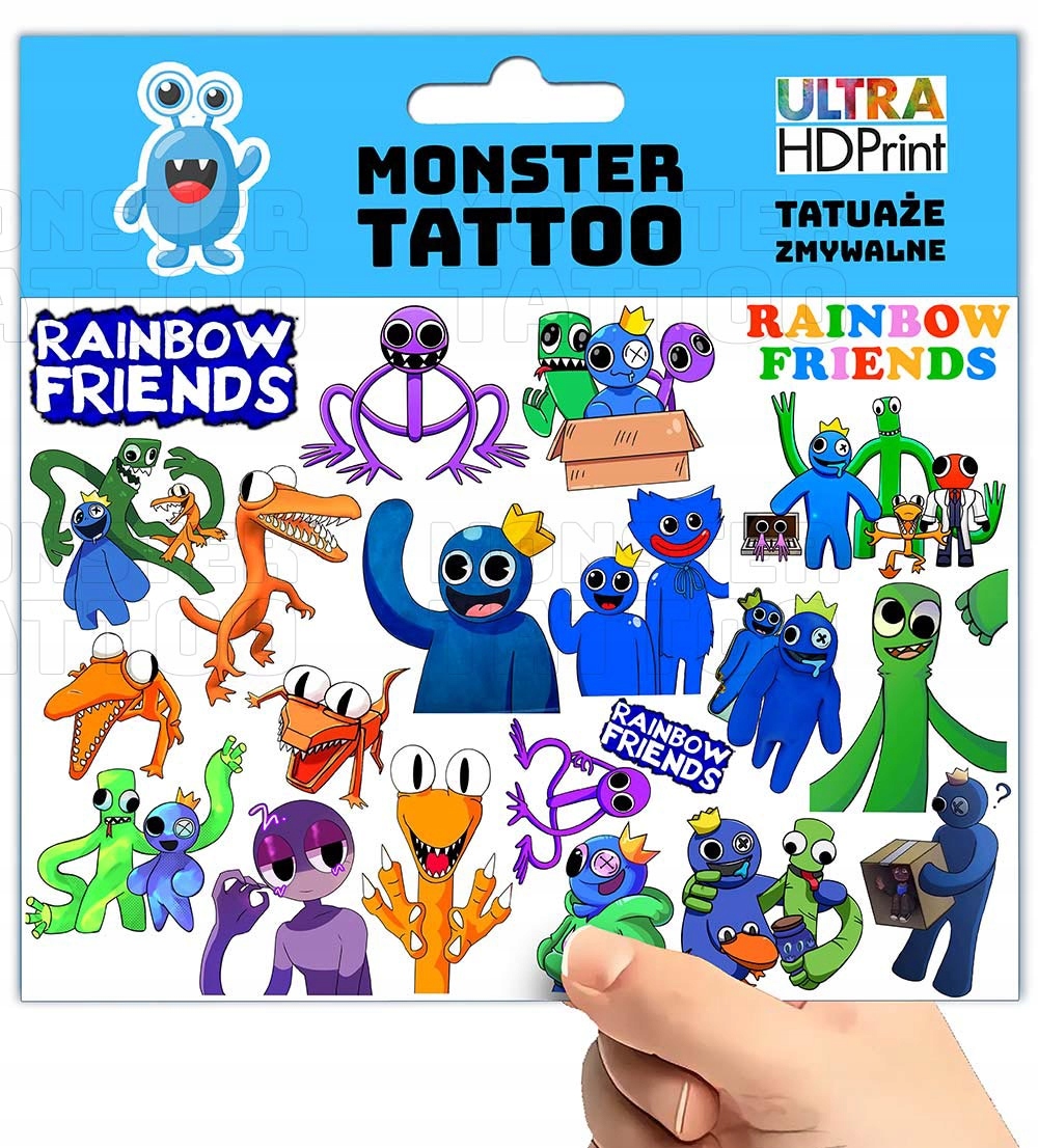 TATUAŻE ZMYWALNE TYMCZASOWE DLA DZIECI DZIECIĘCE REKSIN WZORY ORYGINALNE Marka Inna