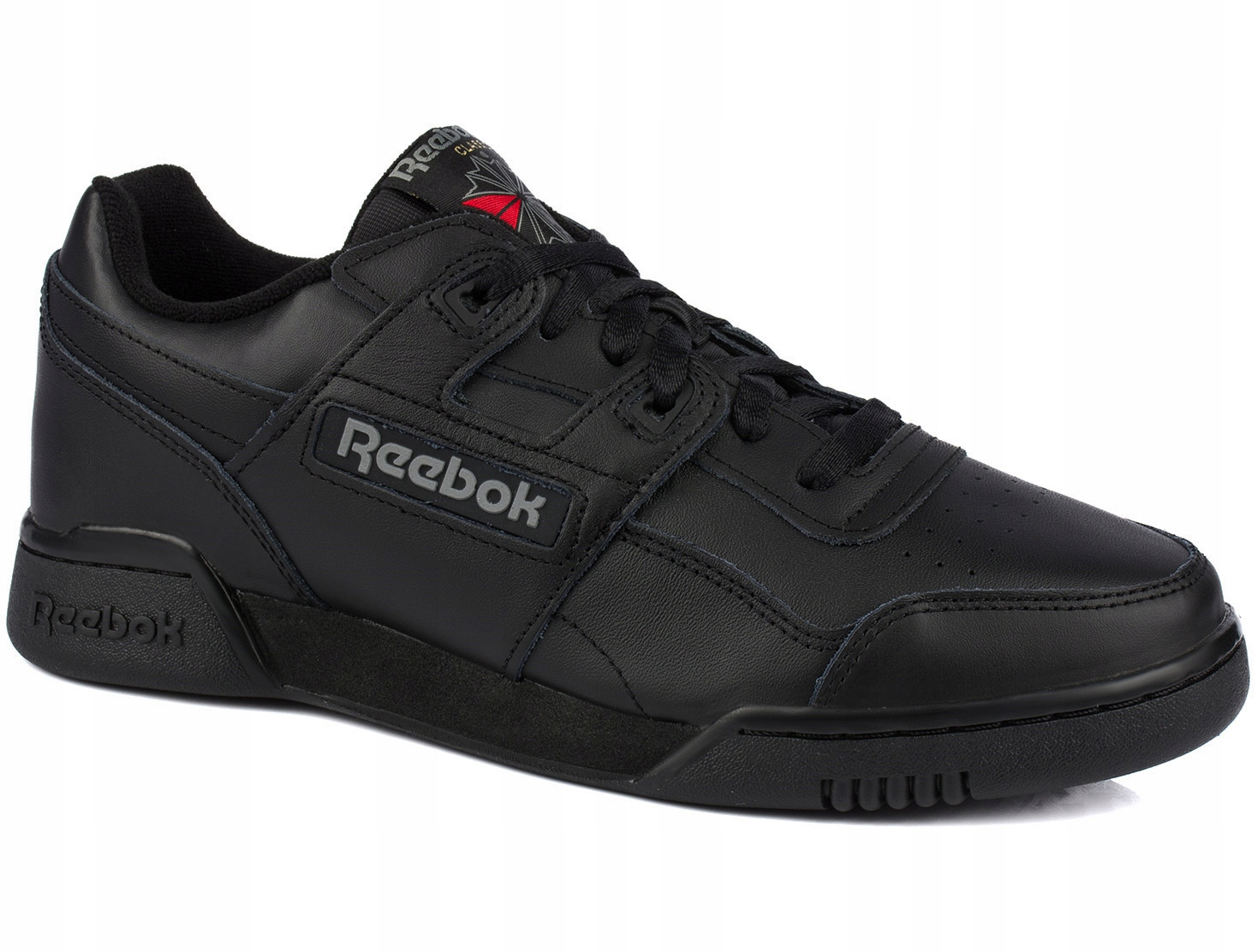 REEBOK WORKOUT PLUS MĘSKIE CZARNE BUTY SNEAKERSY SPORTOWE SKÓRZANE r. 45 Marka Reebok