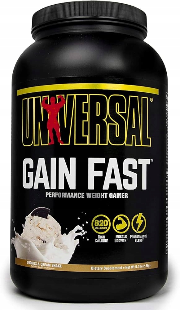 Gainer na hmotu Sacharidy Universal Gain Fast 3100 2300 g Banán