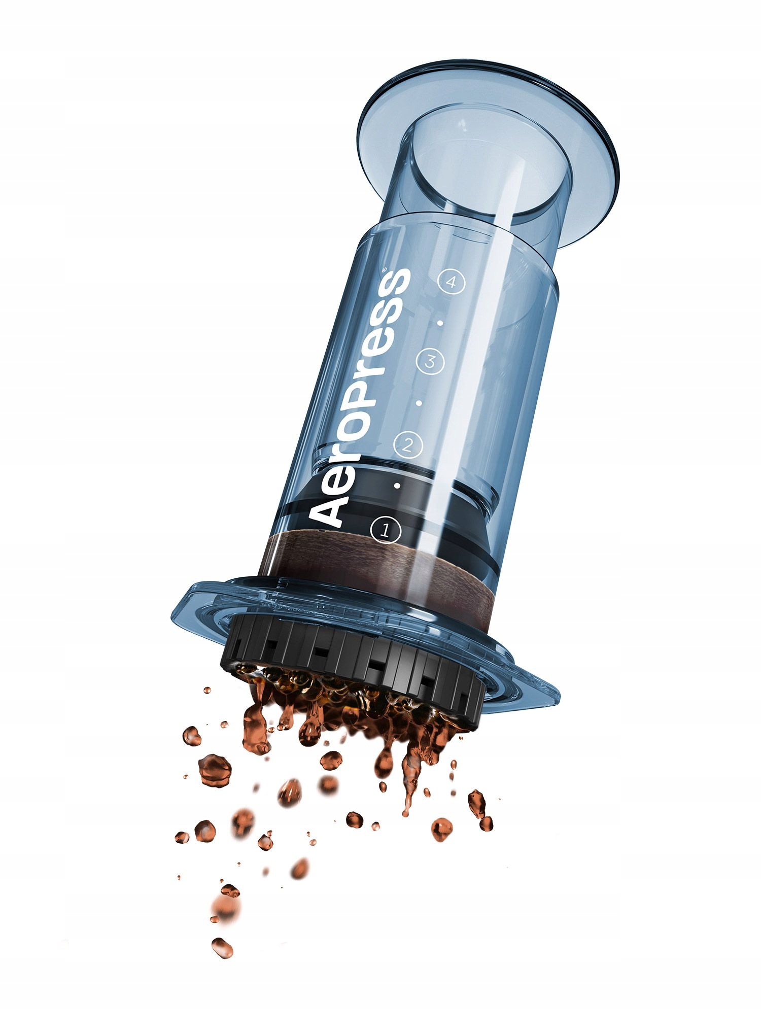 Kávovar AeroPress Clear modrý