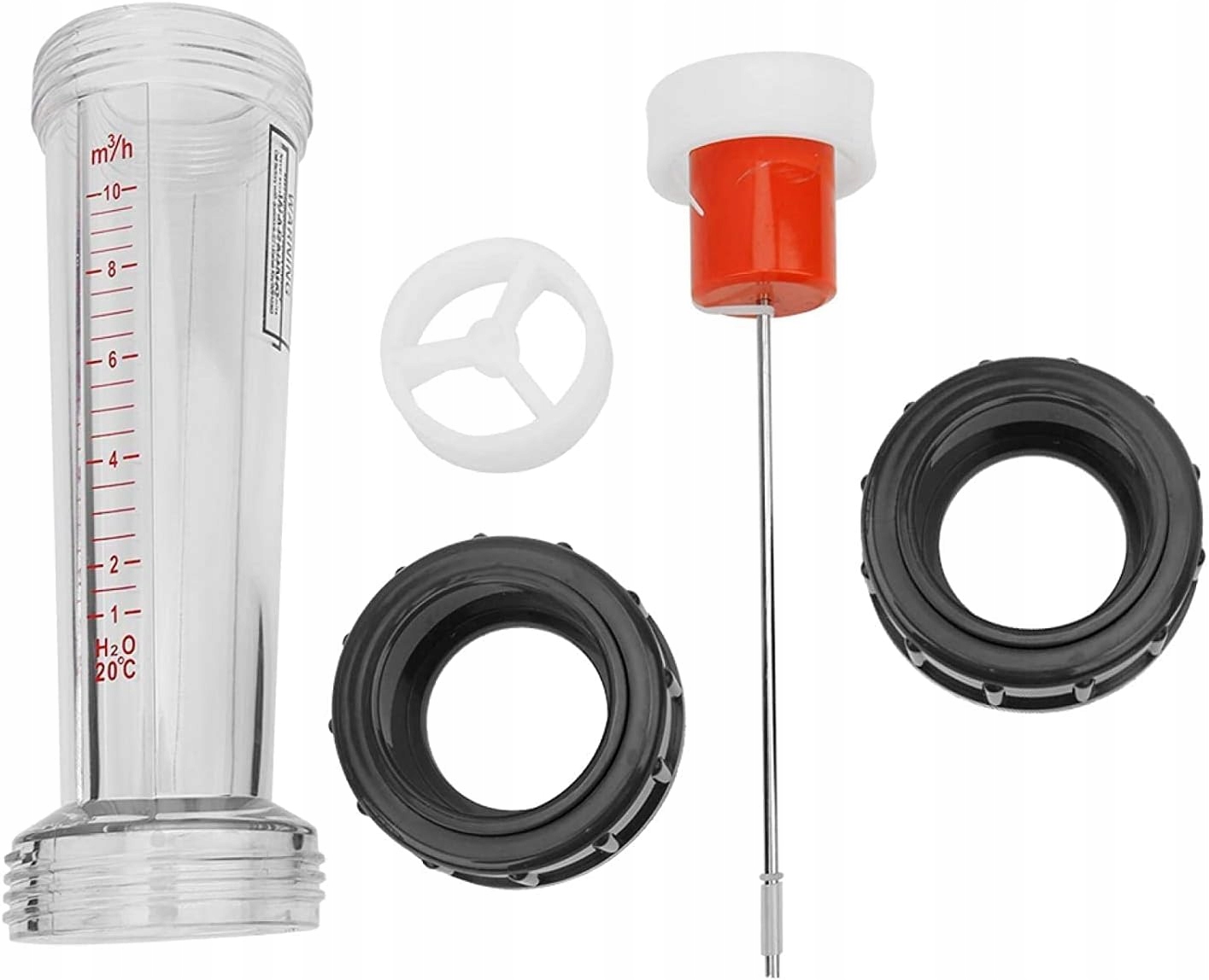 Przepływomierz cieczy rotametr 0,6-6 m³/h 50 mm Producent części Aagaard