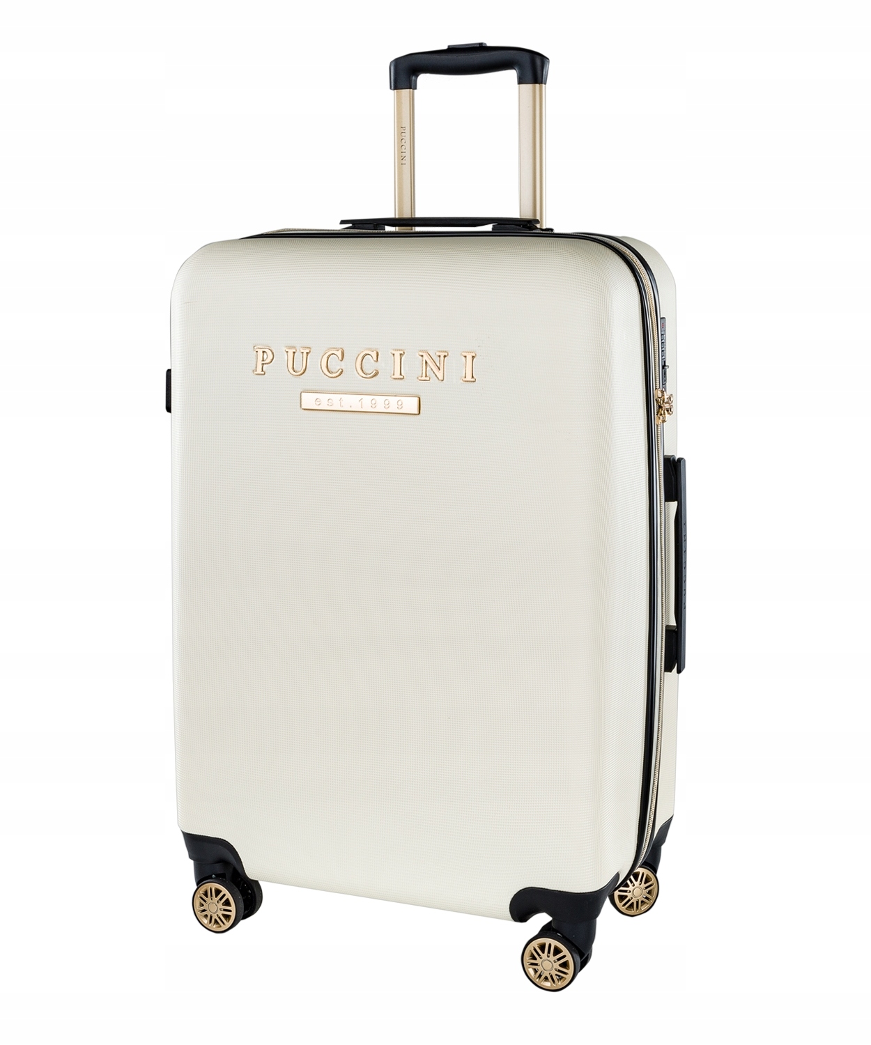 Walizka Średnia Podróżna Na Kółkach Twarda Abs Puccini Biała ABS017B 0