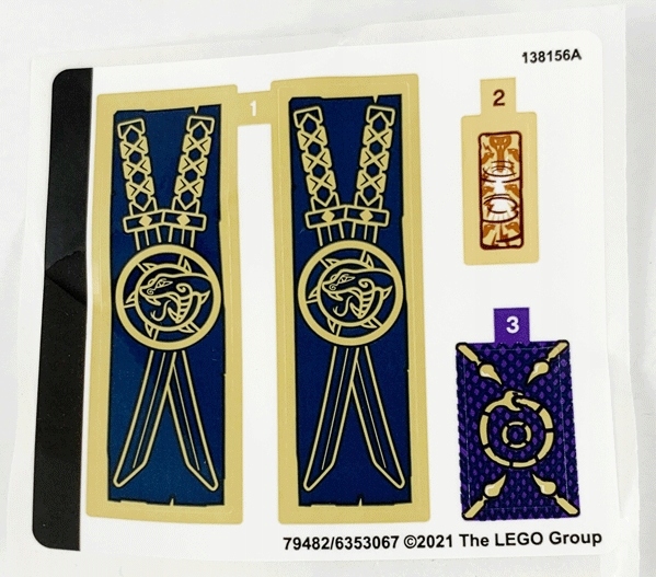 

Lego naklejki do zestawu 71735 Tournament N
