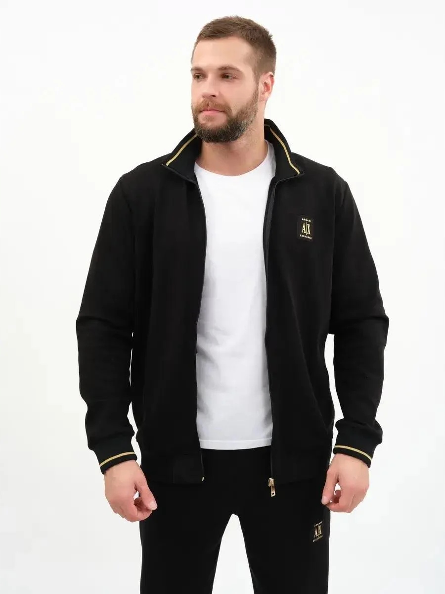 Armani Exchange pánské tepláky černé velikost 3XL