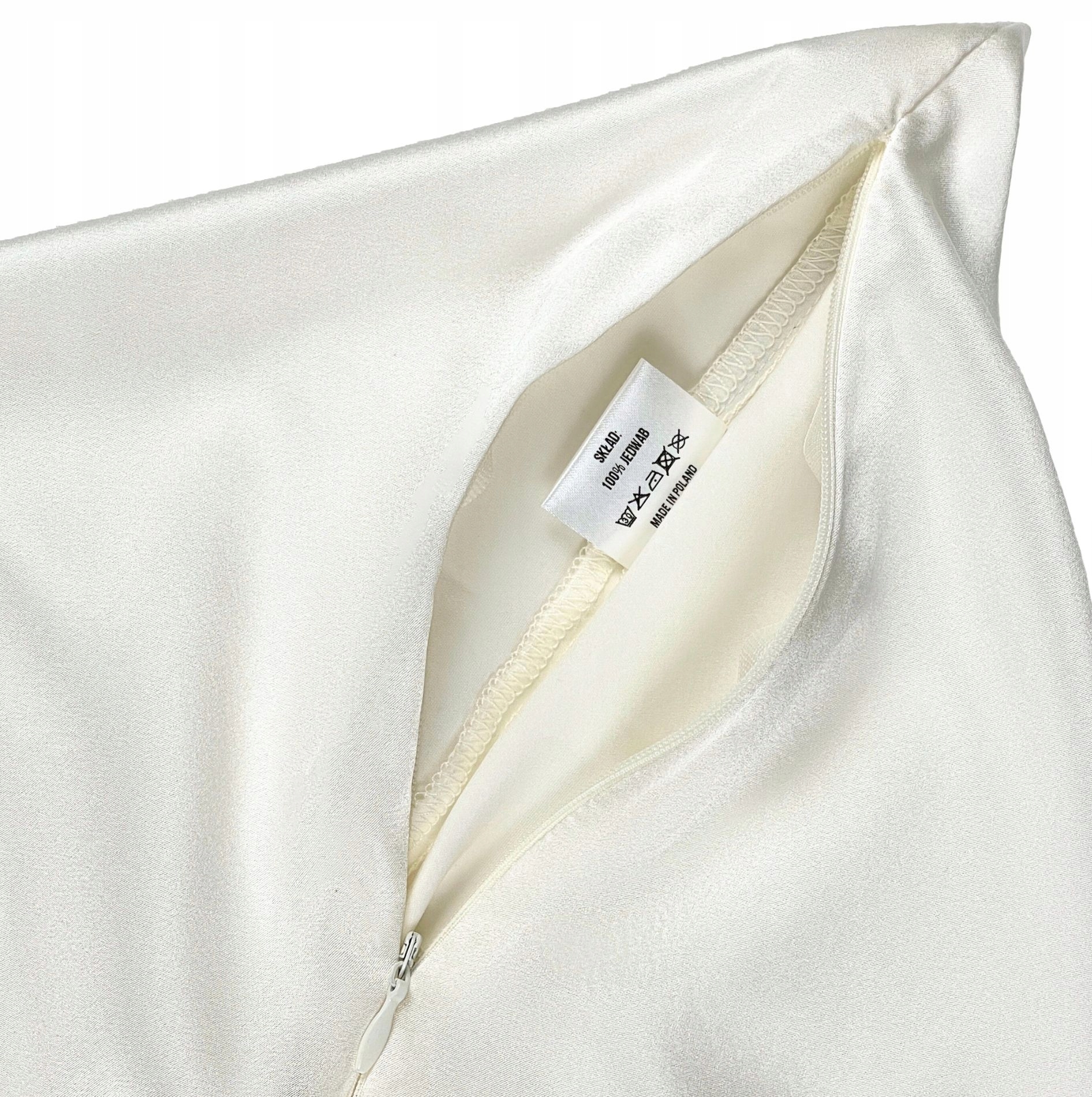 Poszewka Jedwabna 50x60 Naturalna, Jedwabna Gumka Marka inna