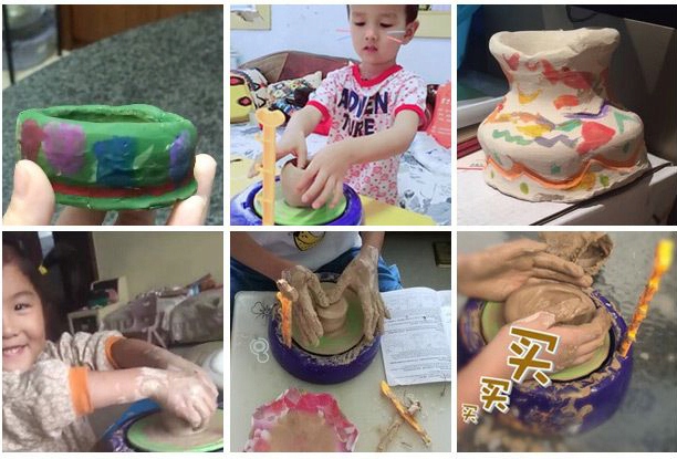 KOŁO GARNCARSKIE ZESTAW KREATYWNY Z GLINA FARBAMI Marka inna