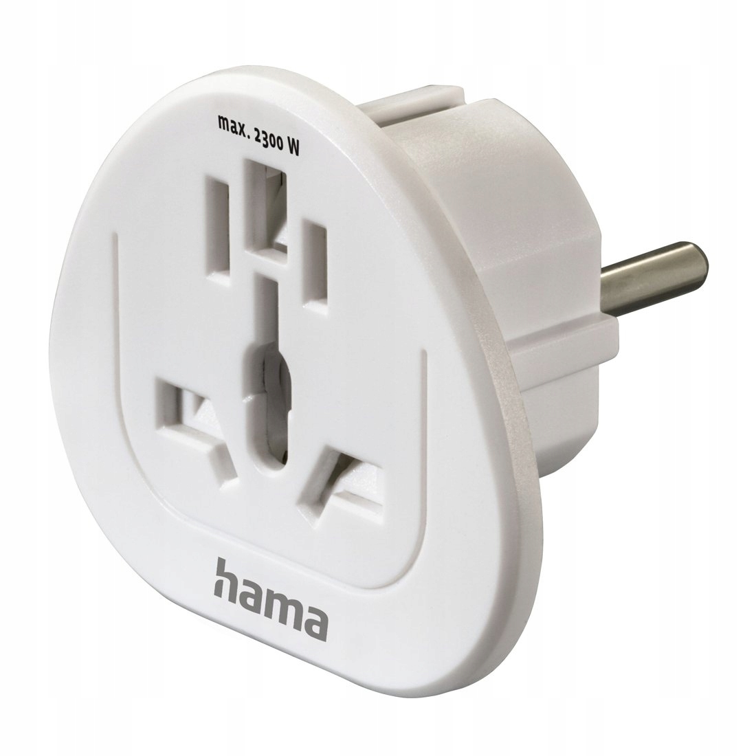 Adapter podróżny Hama gniazdo uniwersalne wtyk EU