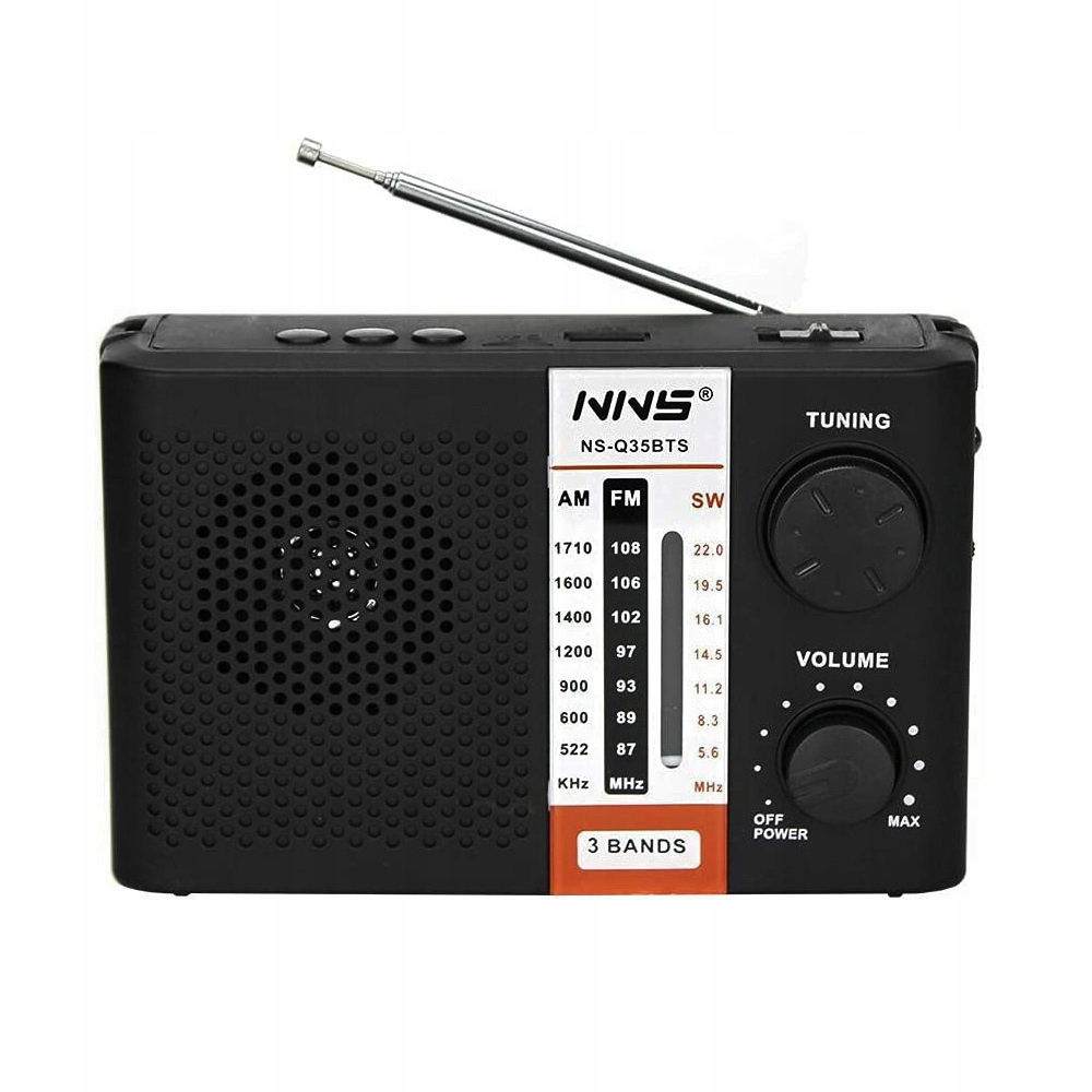 PRZENOŚNE RADIO AKUMULATOROWE USB/MICRO SD LATARKA