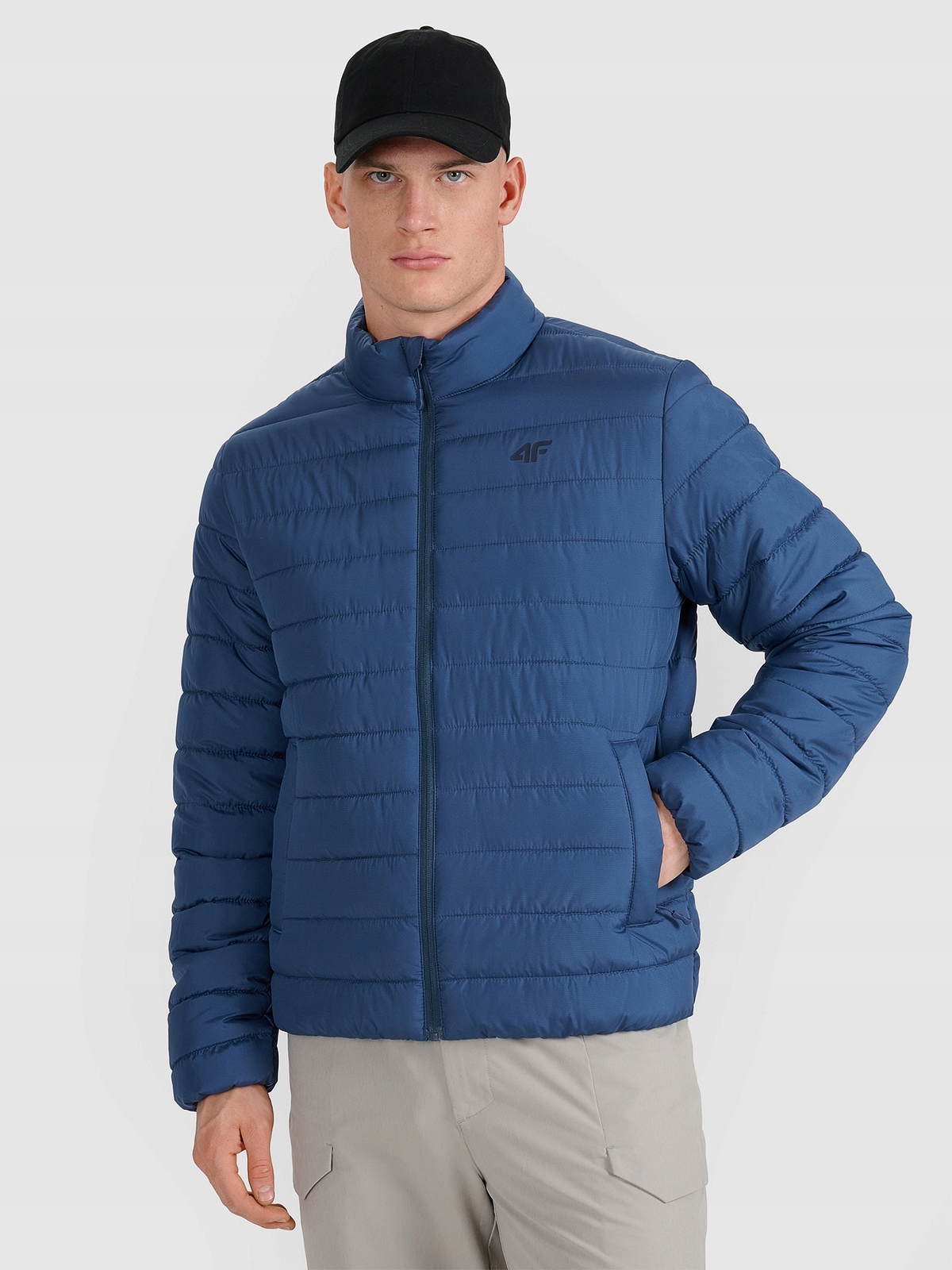 4F Pánská trekingová bunda Tmavě modrá M