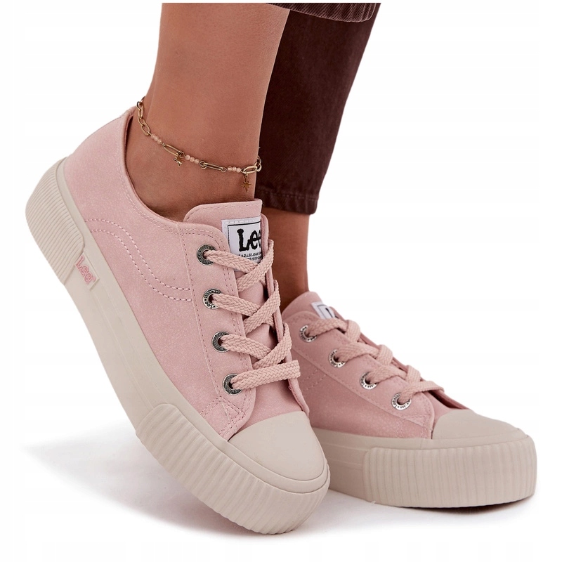 Dámské Tenisky Na Platformě Lee Isla C Women Low 50253001.78E Růžové 38