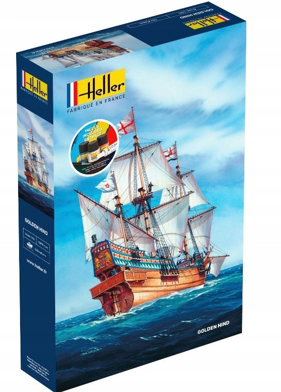 Heller 56829 Starter Set Golden Hind 1/96