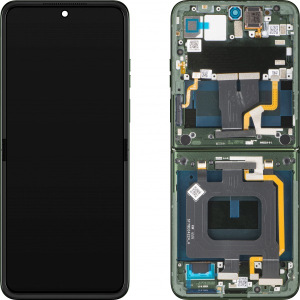 Org vnitřní displej LCD rámeček pro Motorola Razr 70 Plus (Zelený)