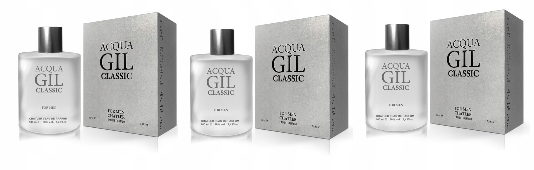 Chatler Acqua Gil Classic 3x100 ml parfémovaná voda