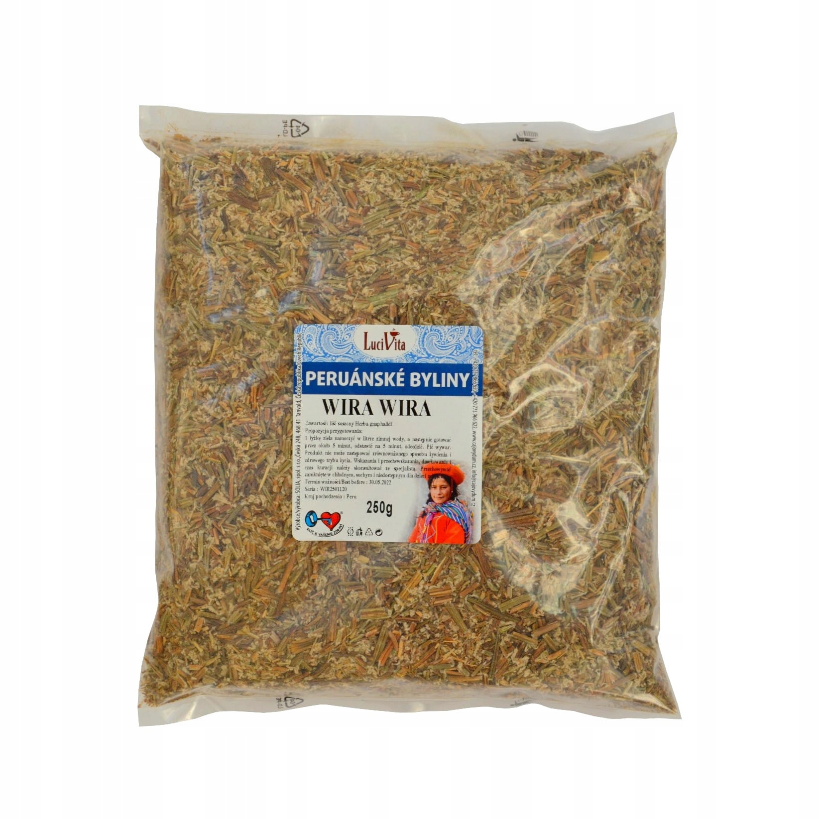 Wira Wira liść suszony Peru 250g