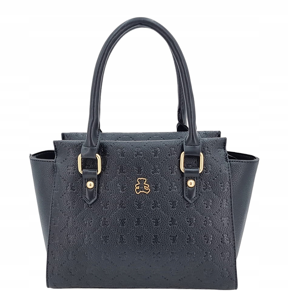 Černá dvoukomorová kufřík dámská kabelka Lulu Castagnette