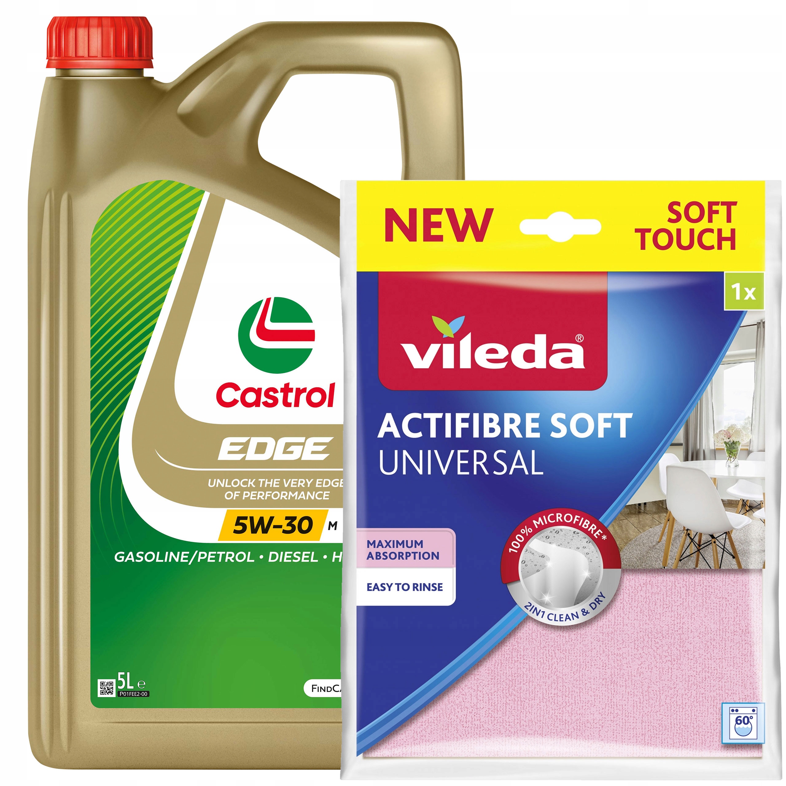 Castrol Edge Motorový olej 5W-30 M 5L Vileda Actifibre