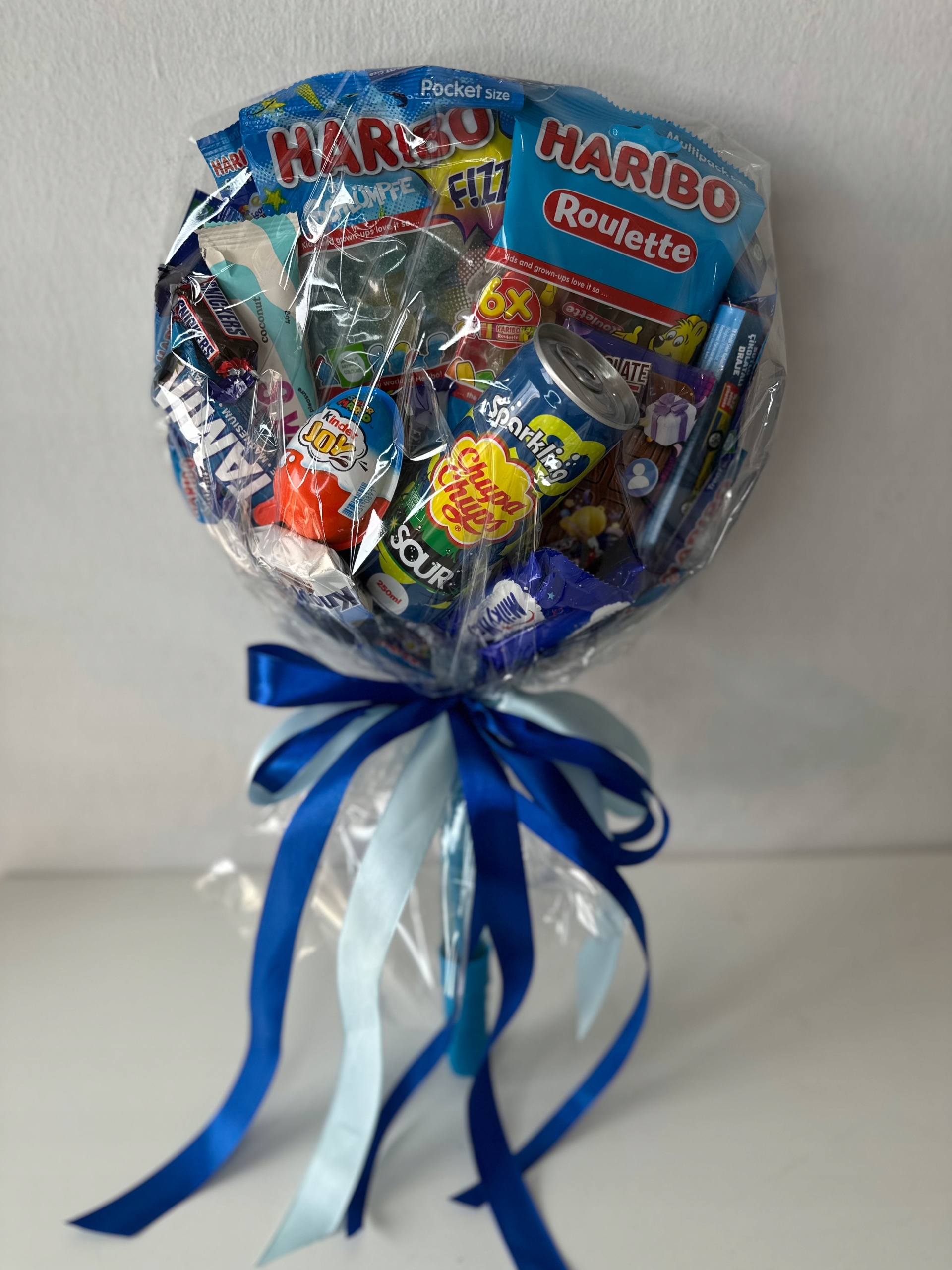 Levně Modré Lízátko s želé bonbóny Chupa Chups a mýdlovými bublinami Den dětí