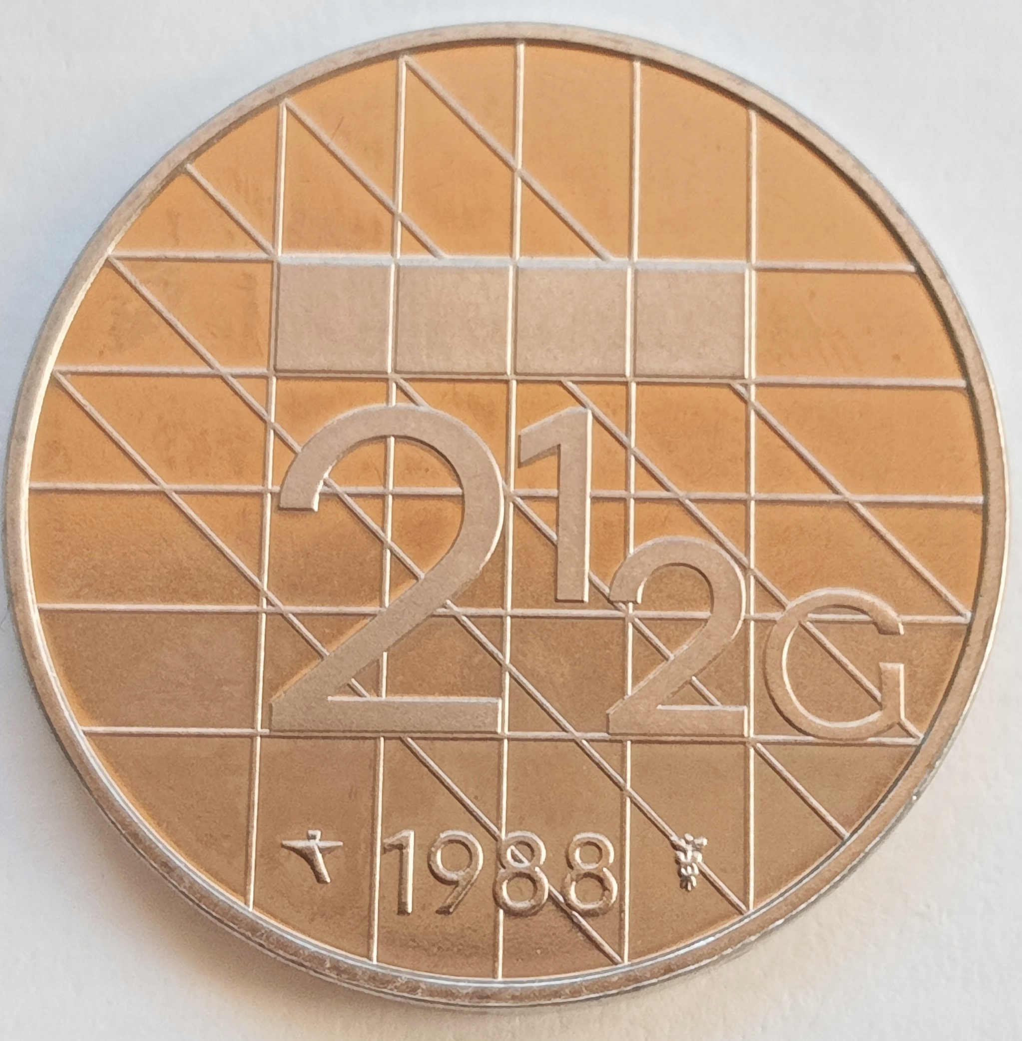 Holandia 2,5 Gulden 1988 Mennicza (UNC)