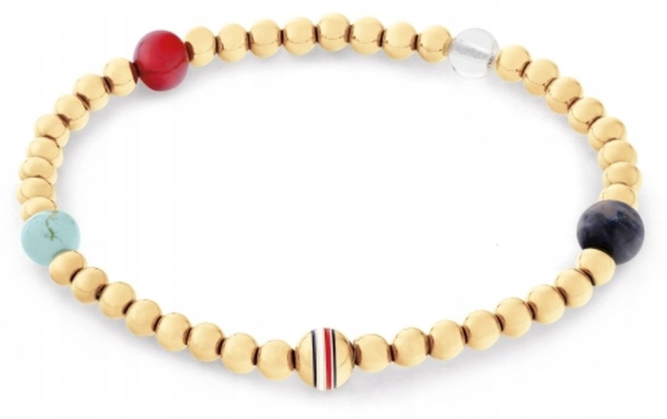 Tommy Hilfiger Dámský náramek 2781040 pozlacená ocel s korálky