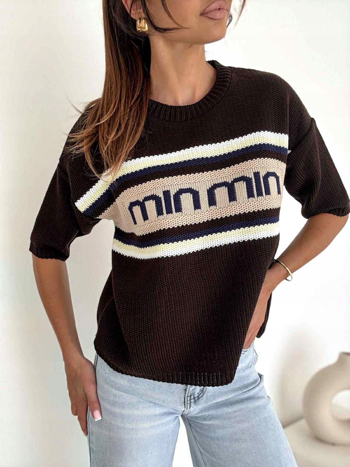 Carinio Svetr S Proužky Min. Čokoládovo-citronový Bocca Uni