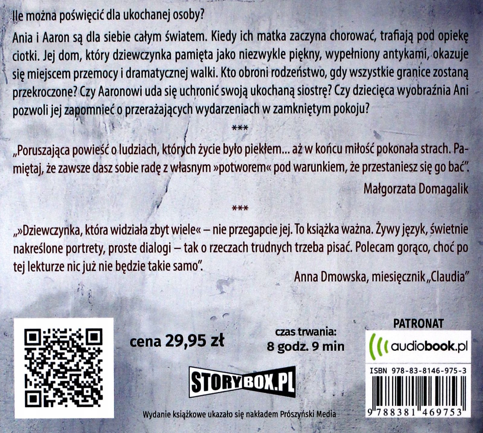 DZIEWCZYNKA, KTÓRA WIDZIAŁA ZBYT WIELE - MAŁGORZATA WARDA [AUDIOBOOK] Stan opakowania oryginalne