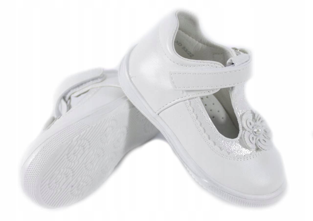 

American XD53 Eleganckie Białe Baleriny R.24