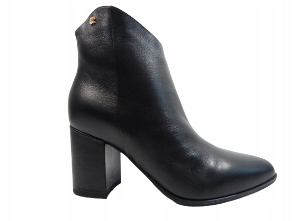 Dámské kotníkové boty kožené kovbojské boty na podpatku, elegantní boty na podpatku Sala 37