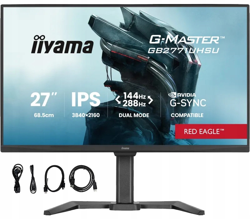Monitor iiyama G-Master GB2771UHSU-B1 RedEagle 27 4K Ips Led 144Hz/288Hz