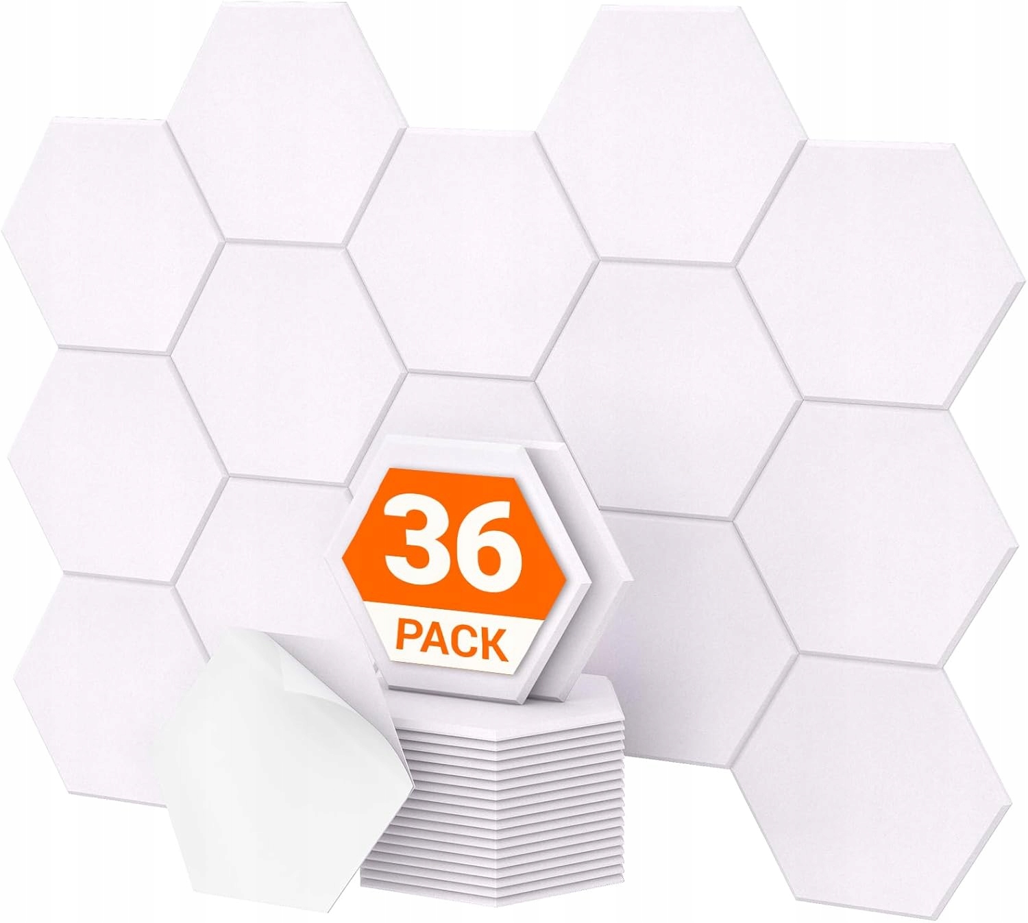 Akustická Pena Na Stenu 36 Ks, Panel Zvukotesný, Biely