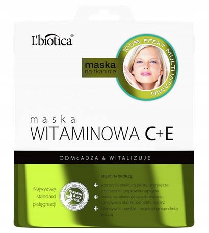 

L'biotica Maska Witaminowa C+e Odmładza 23 ML
