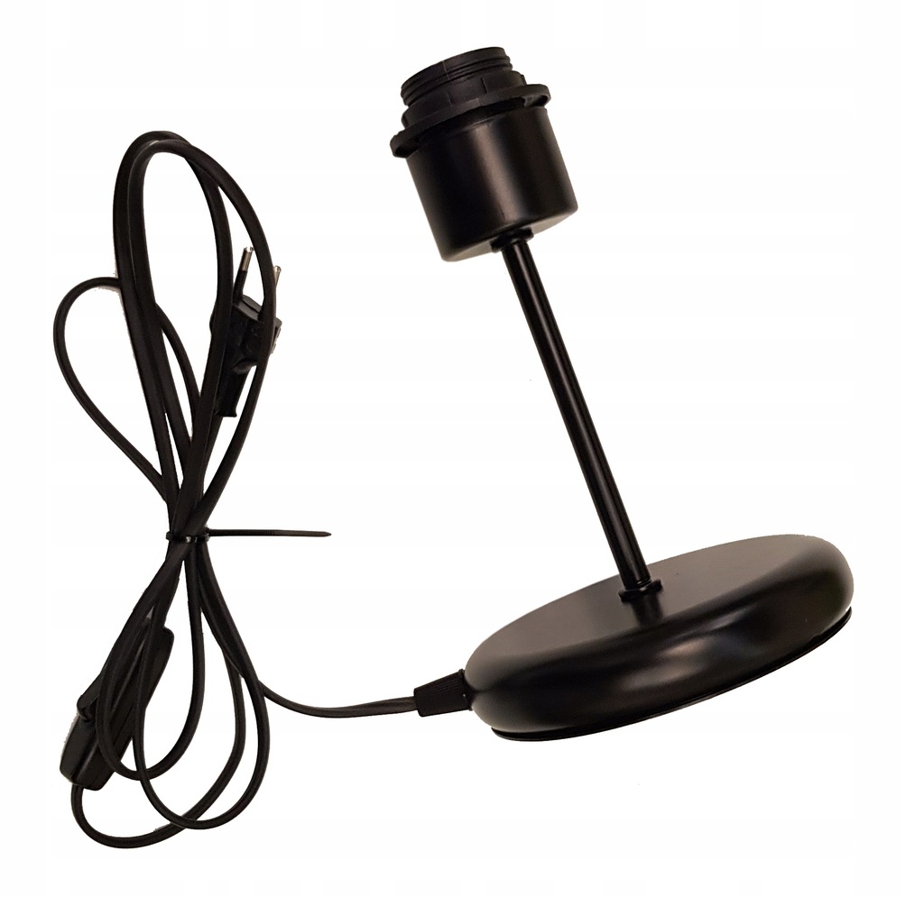 Lampka nocna Lampa stołowa loft na led E27 Drut Kolor biały