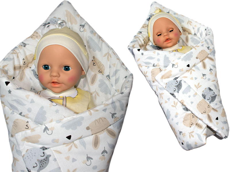 Becik dla lalki | rożek | 50x50cm