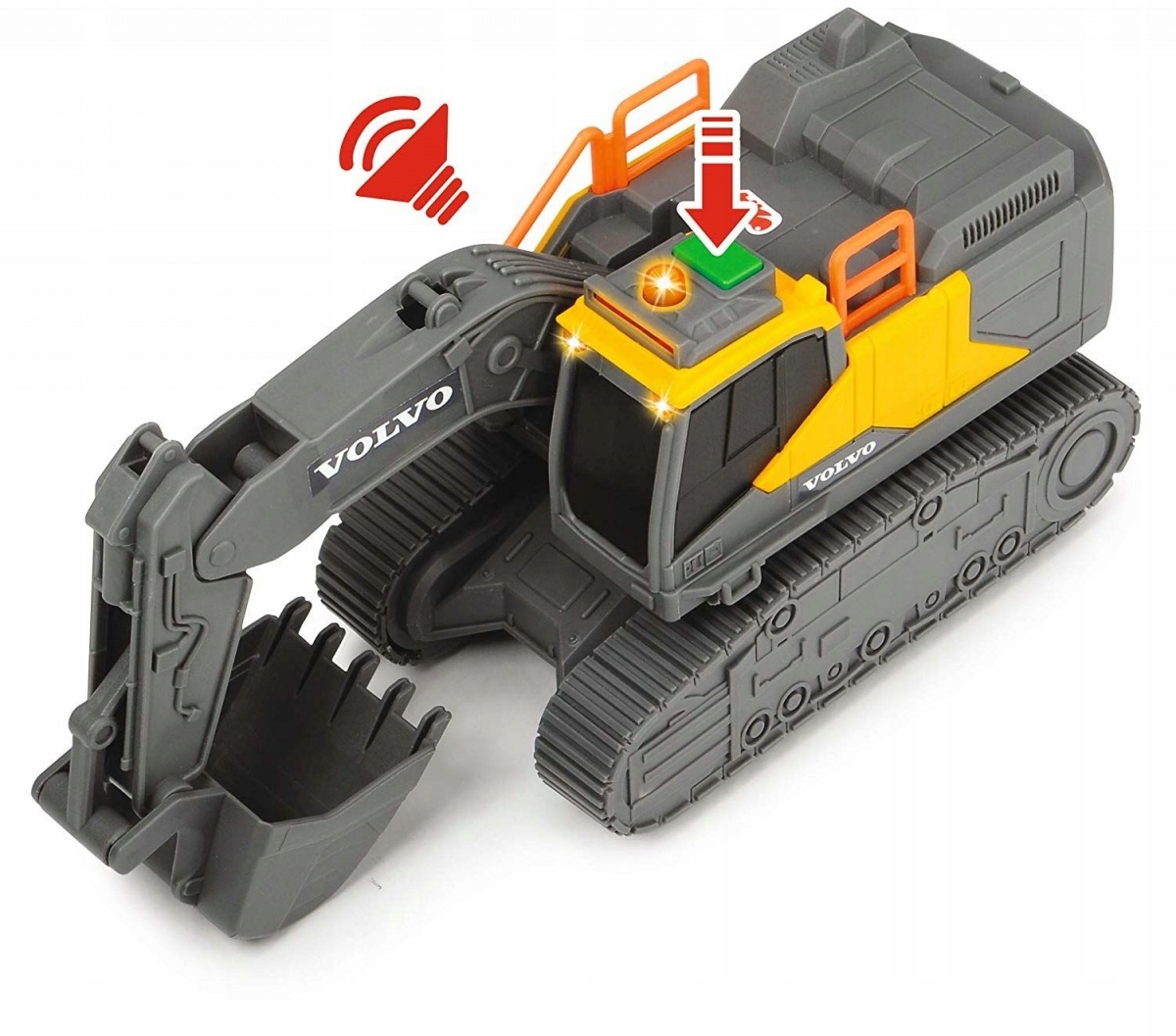 POJAZD KOPARKA VOLVO ŚWIATŁO DŹWIĘK DICKIE 24 cm EAN (GTIN) 4006333062056