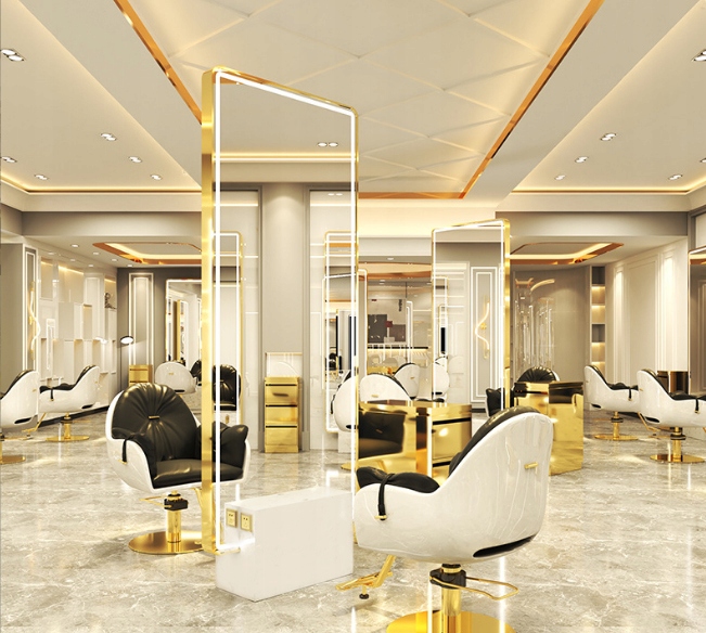 Konzola Kadeřnická konzola Barberská Zrcadlo Kadeřnické 200x80 Led Pro