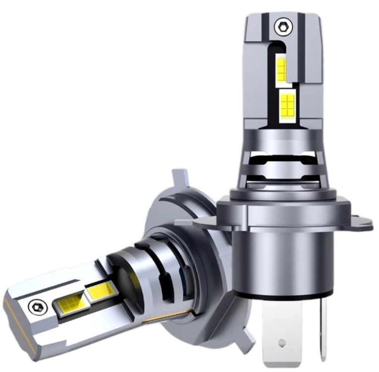 ŻARÓWKA H4 LED 12V HOMOLOGACJA DO MOTOCYKLA CANBUS LEDOWA BIAŁA +400% JASNA