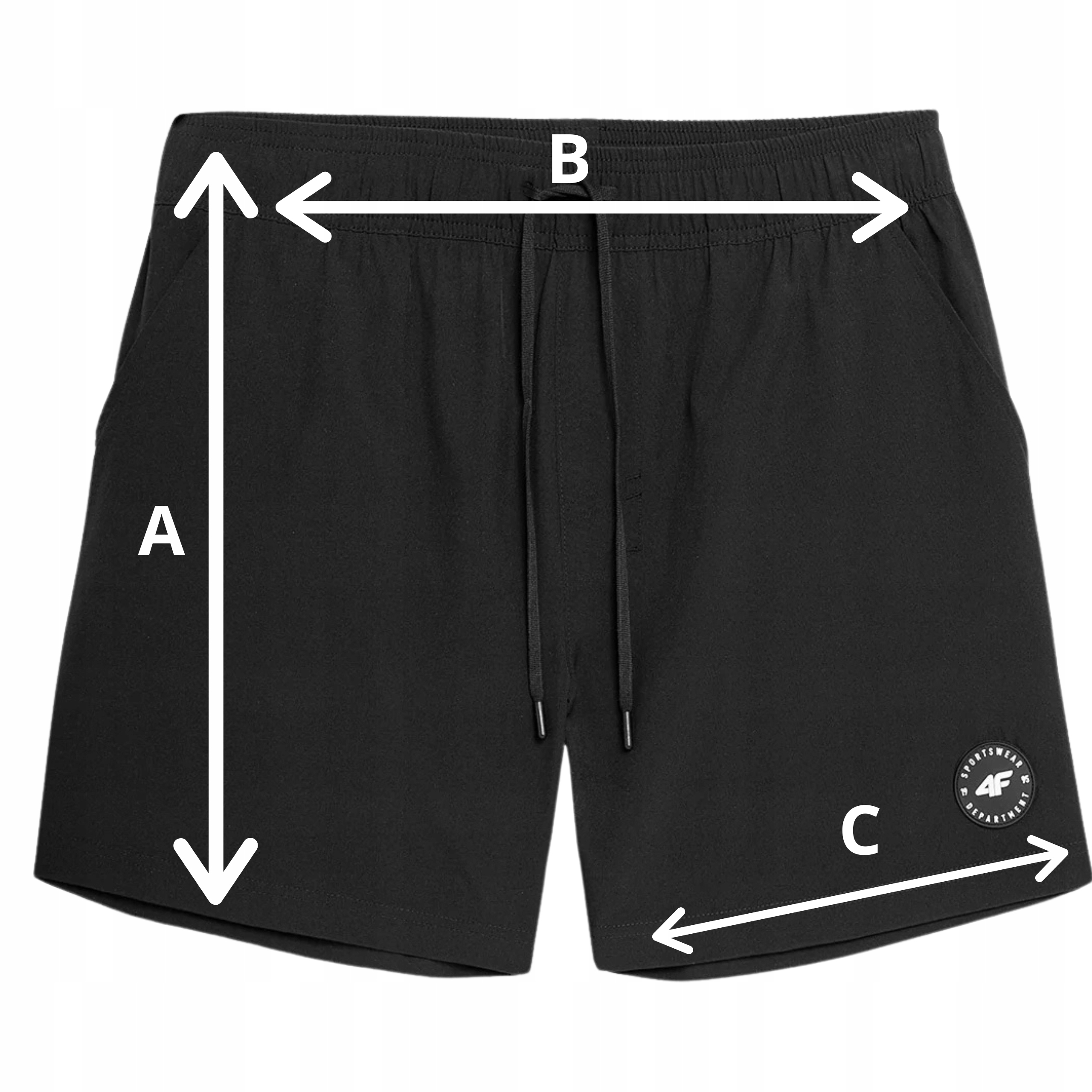 SPODENKI 4F MĘSKIE KĄPIELÓWKI SZORTY KĄPIELOWE NA BASEN SPORTOWE r. XL Materiał dominujący poliester