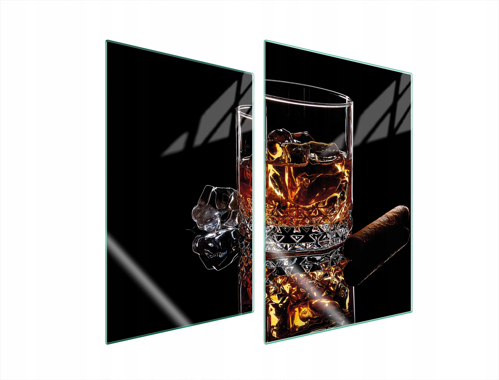 Skleněná Ochranná Deska Do Kuchyně 2x35x52 Whisky Tvrzené Sklo