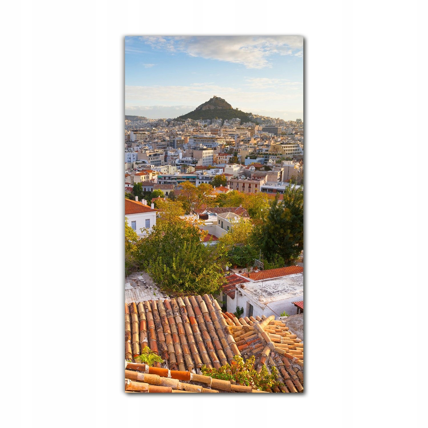 

Foto szklane grafika 70x140 Panorama miasta Ateny