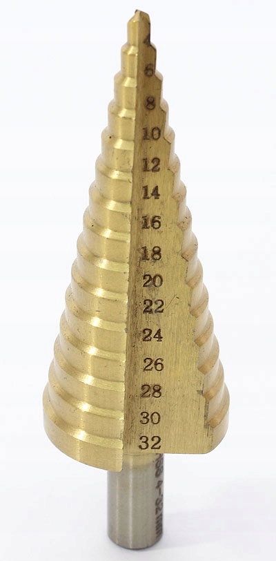 

Wiertło Wiertła Stopniowe Stożkowe 4-32mmHSS Tytan