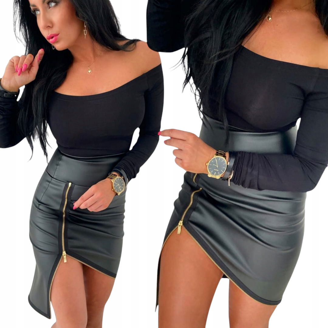 Sukně elegantní večerní, přiléhavý elastický rozparek S 36