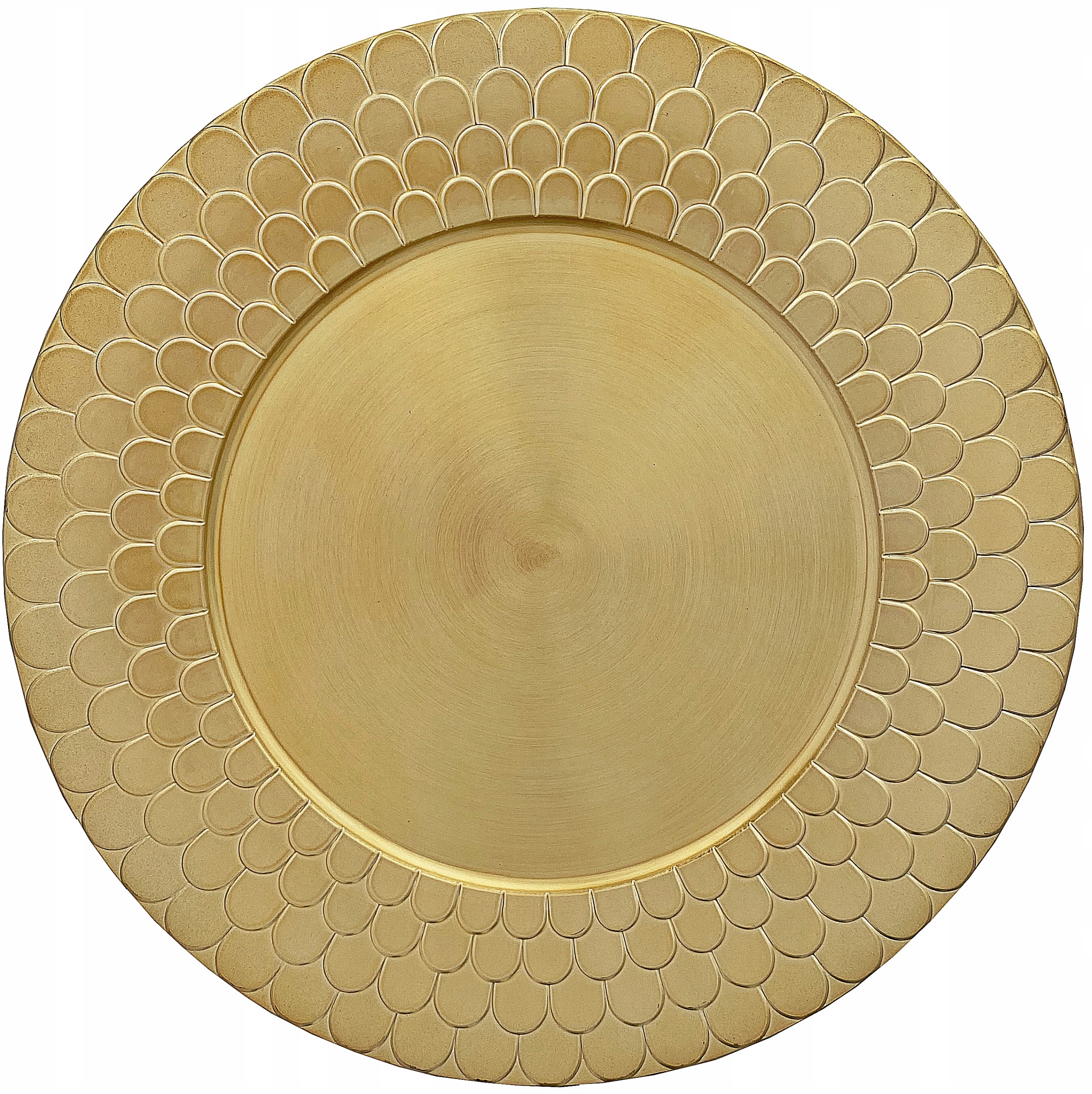 PODTALERZ ZŁOTA PODSTAWKA POD TALERZ Ø 33 taca