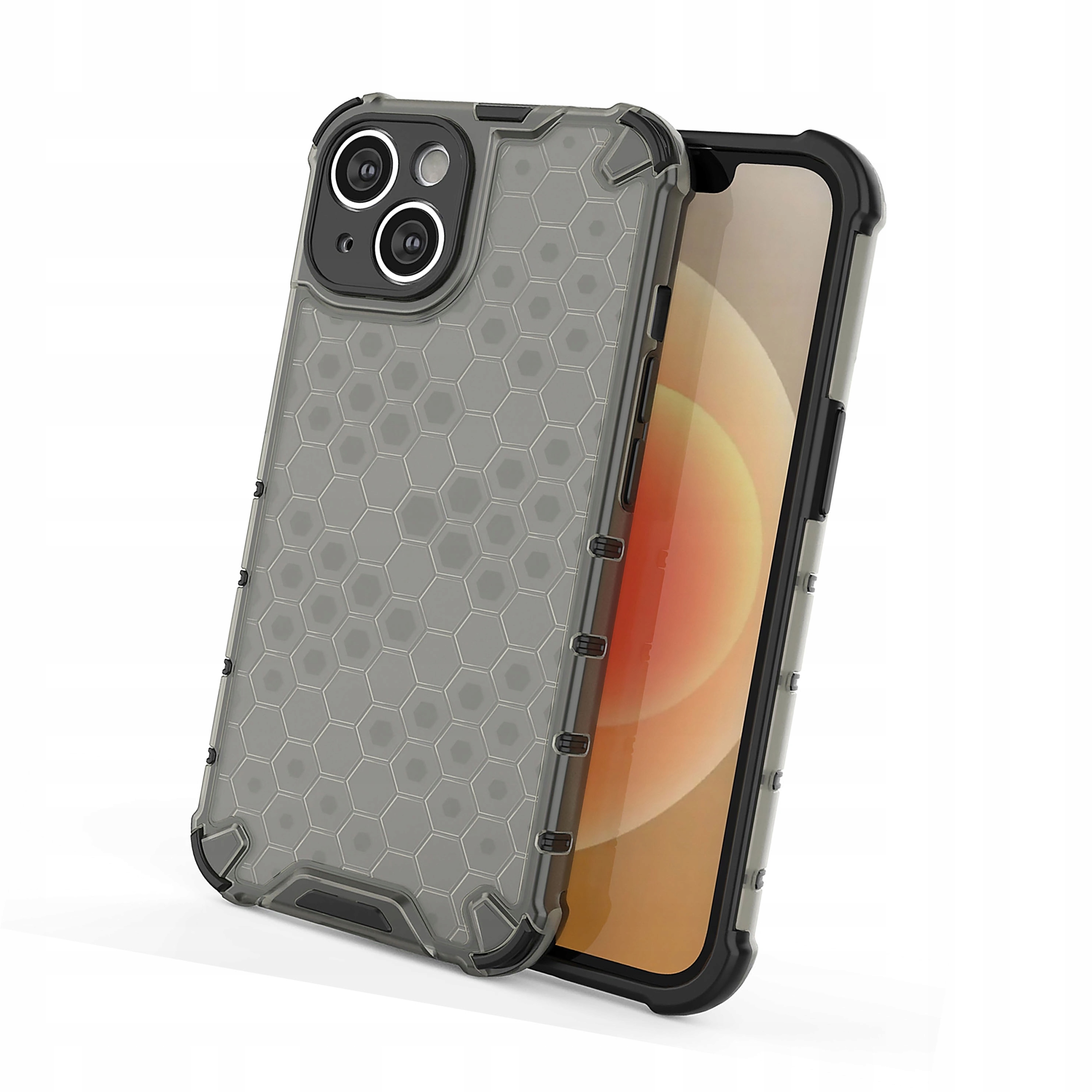 Honeycomb etui iPhone 14 Plus pancerny hybrydowy pokrowiec czarne