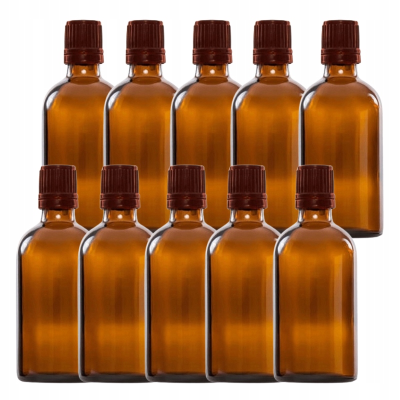 

30ml x10 Butelka szklana brązowa z kroplomierzem