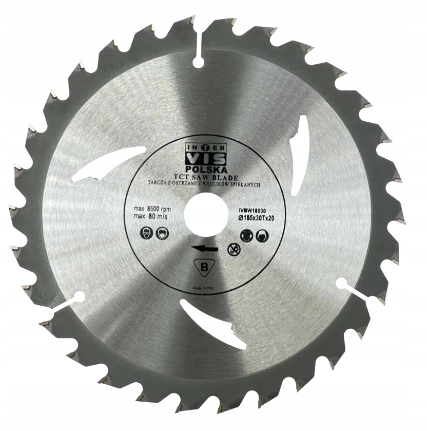 

Tarcza Widiowa Do Drewna 185 mm x 20 x 30T Widia