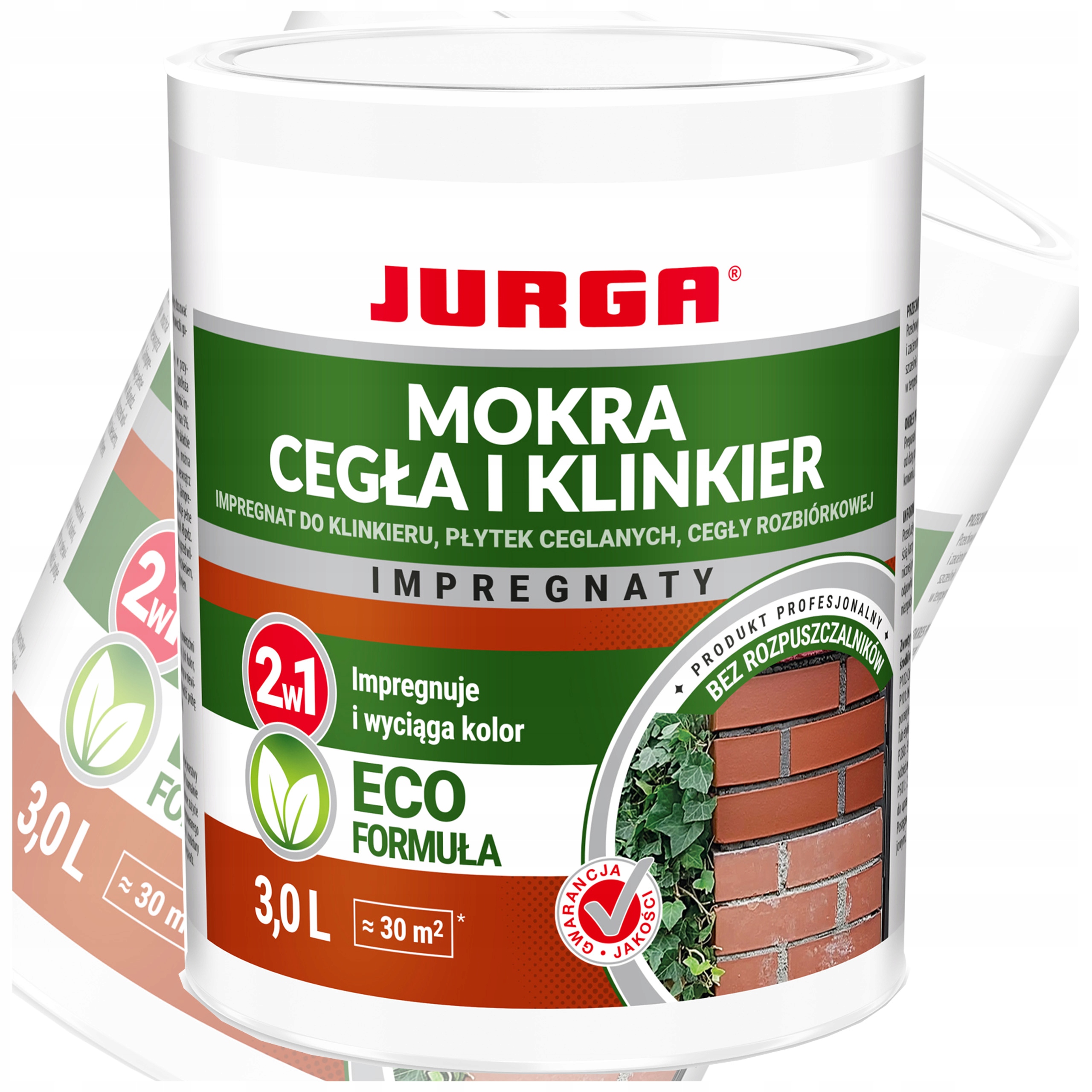 Impregnat do Cegły Klinkieru Efekt Mokra Cegła 3L Bez Rozpuszczalni Jurga