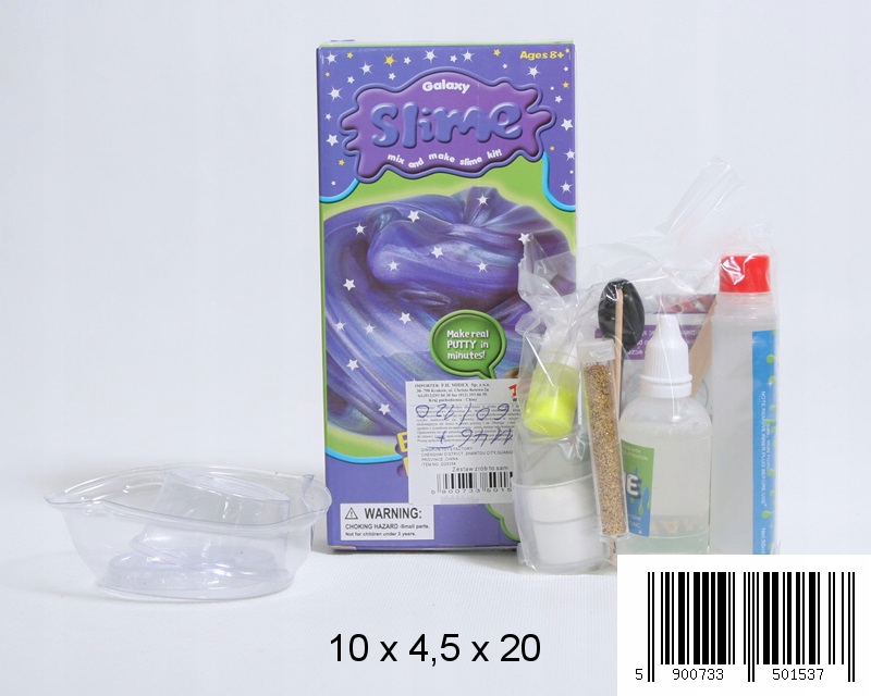 SLIME Z BROKATEM ZRÓB TO SAM ZESTAW DO ROBIENIA GLUTÓW MASA ANTYSTRESOWA Rodzaj masy antystresowe