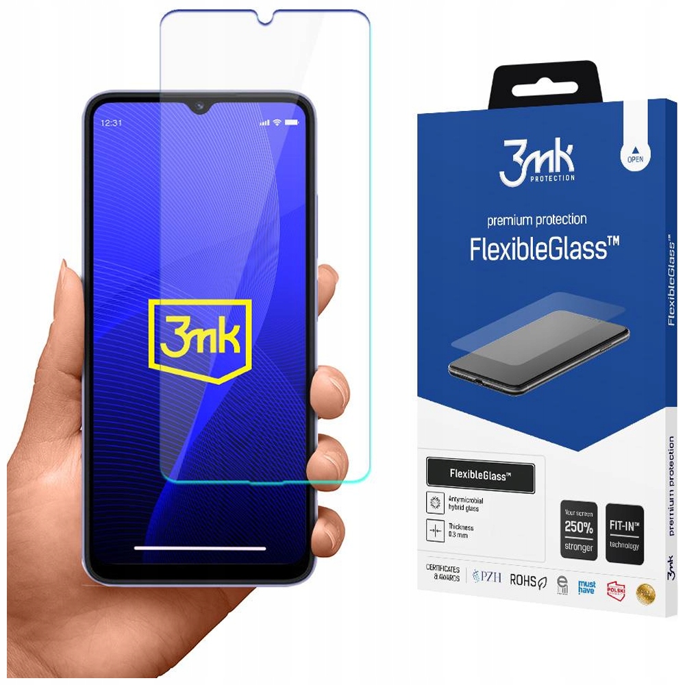 3MK Flexibleglass Do Xiaomi Redmi 12C Szkło Hybrydowe Z Odpornością