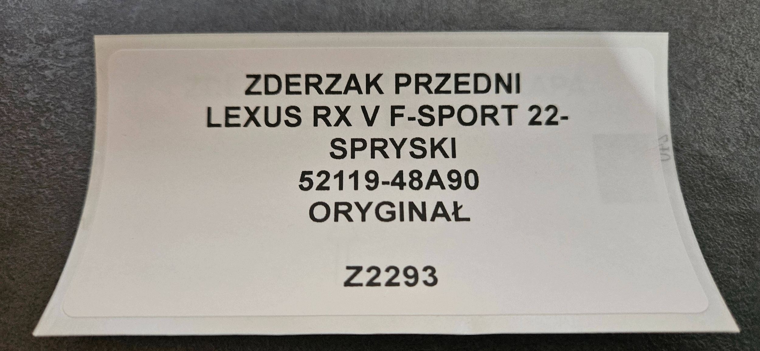 frontstoßstange LEXUS RX V F-SPORT 22- spritzdüsen original 52119-48A90
